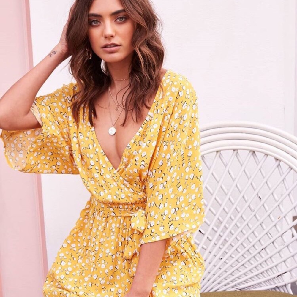 MinkPink Wrap Dress NWOT Sz Small Boho Dress